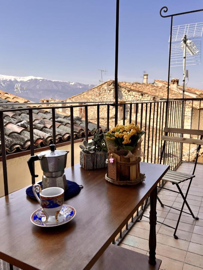 Apartmán I Due Gradoni Stone House Pacentro Exteriér fotografie